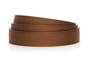 1.25" Brown Canvas Strap