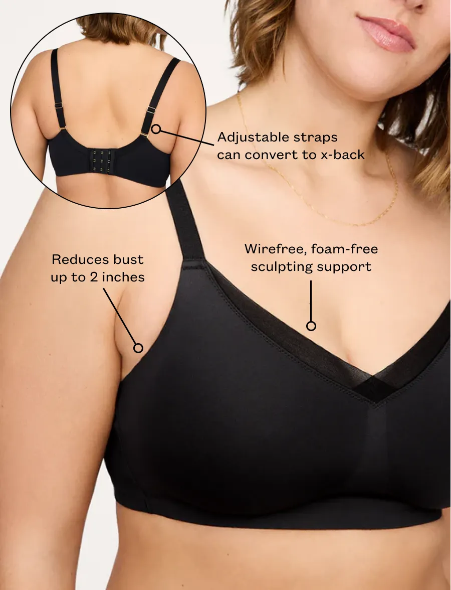 24/7® Classic Wireless Crossover Minimizer Bra