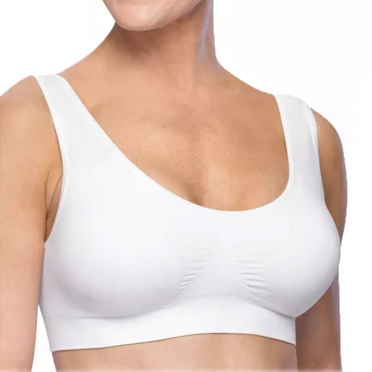 3-Pack: Essential Lounging Microfiber Padded Bras