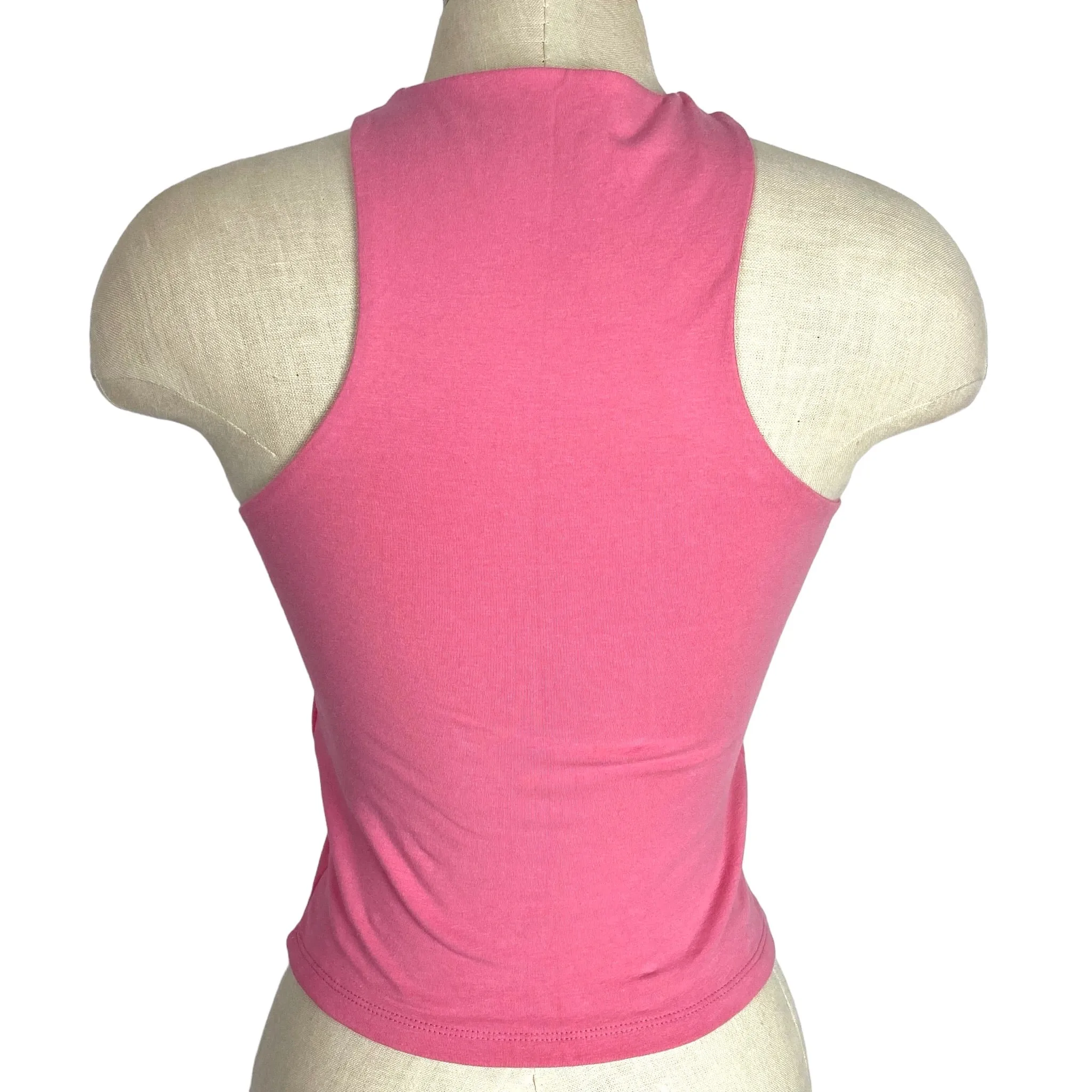 Abercrombie & Fitch Pink Twisted Neckline Tank- Size S