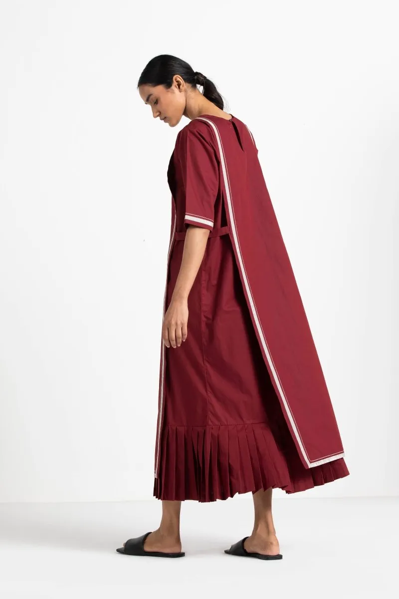 Apron Dress Crimson Red