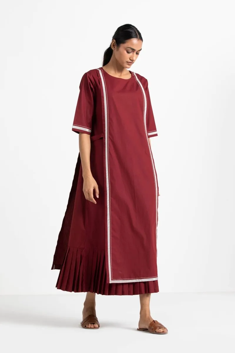 Apron Dress Crimson Red