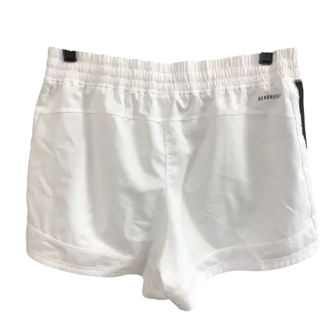 Athletic Shorts By Adidas In White, Size: L