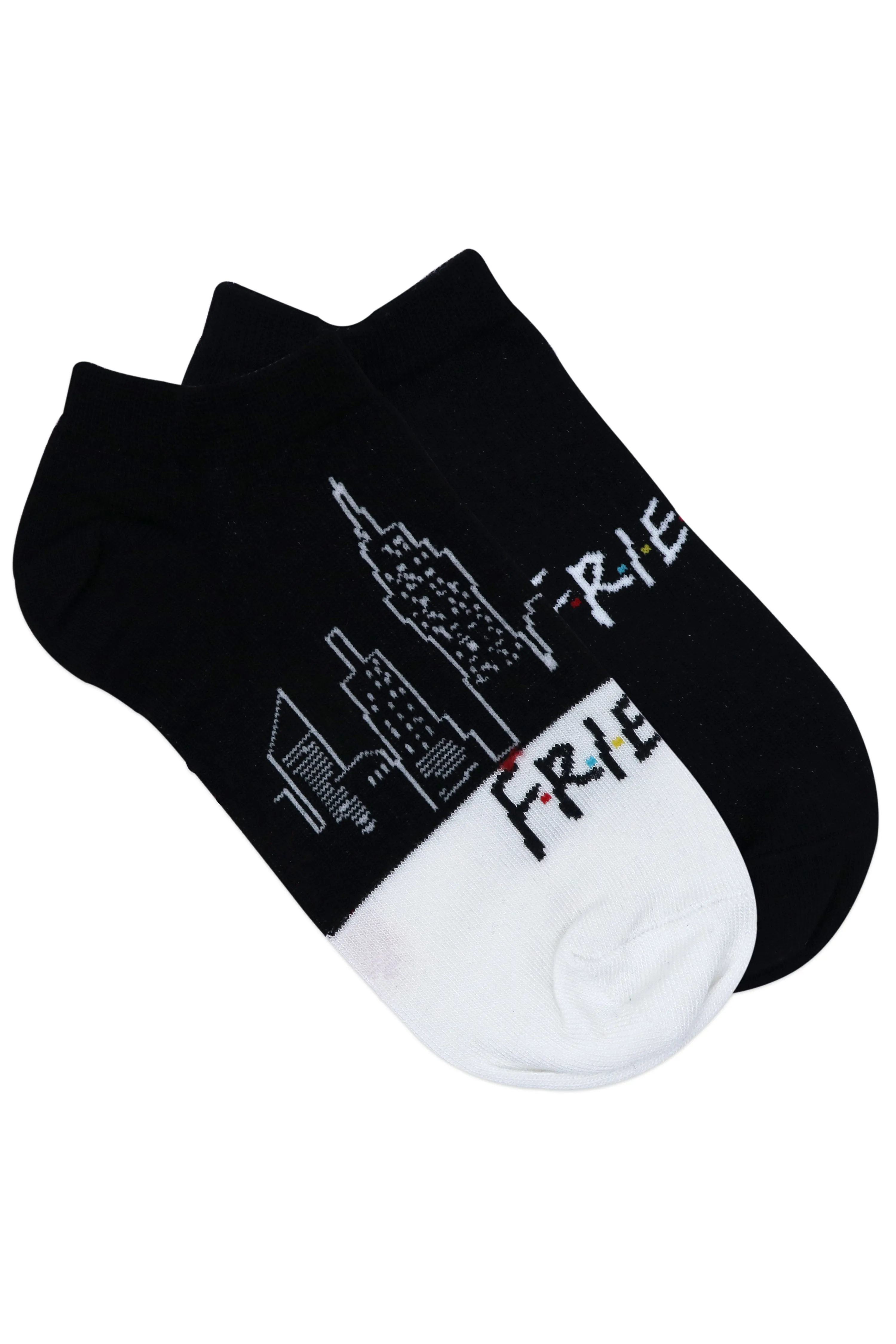 Balenzia x Friends Friends Logo Lowcut Socks for Women(Pack of 2 Pairs/1U) - Black