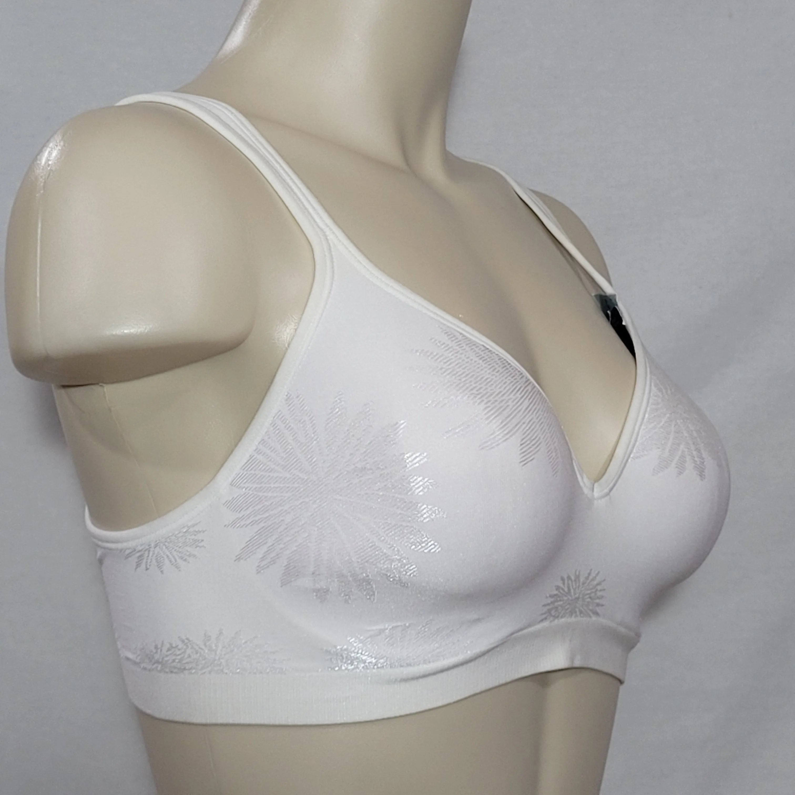 Bali 3463 B540 Comfort Revolution Wire Free Bra 36C White NWT