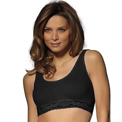 Bali Women's Comfort Revolution Seamless Crop Top Bra Style #250 in 5 Colors