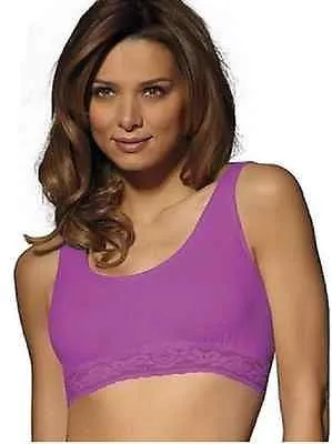 Bali Women's Comfort Revolution Seamless Crop Top Bra Style #250 in 5 Colors