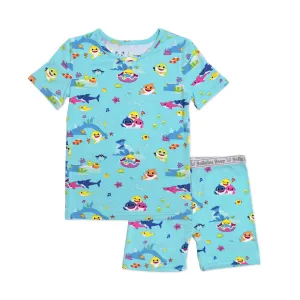 Bellabu Bear 2 piece Short Sleeve w/ Shorts PJ Set - Baby Shark