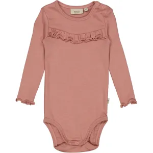 Body Rib Ruffle LS - rose cheeks