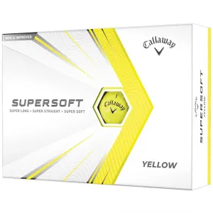 Callaway Supersoft 21 Yellow Golf Balls - Dozen