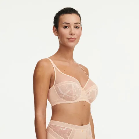 Chantelle True Lace Full Coverage UW Bra Golden Beige