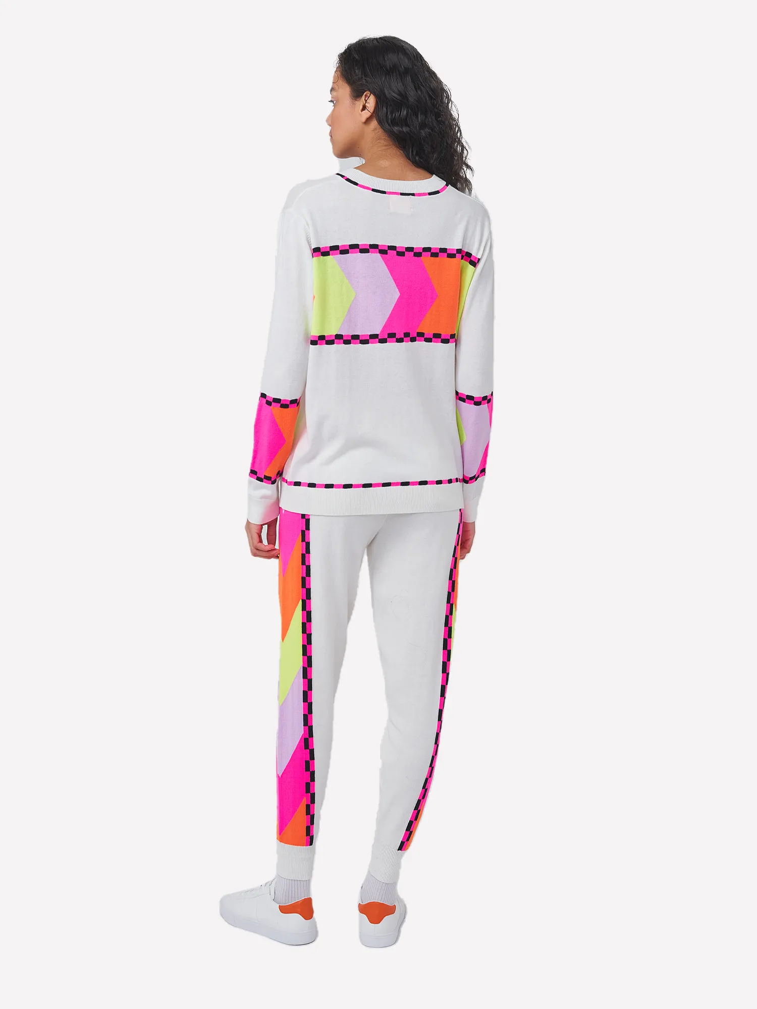 Chevron Stripe Crew Neck Jumper