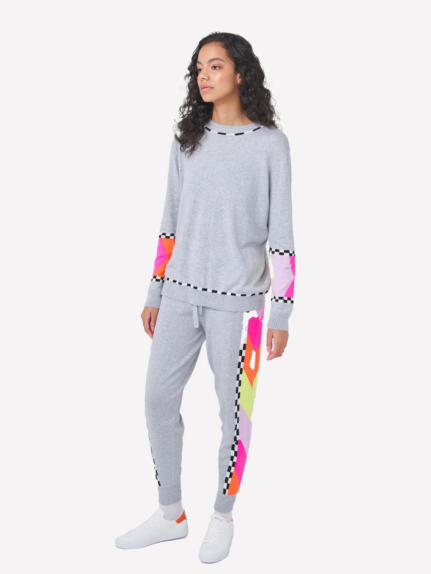 Chevron Stripe Crew Neck Jumper