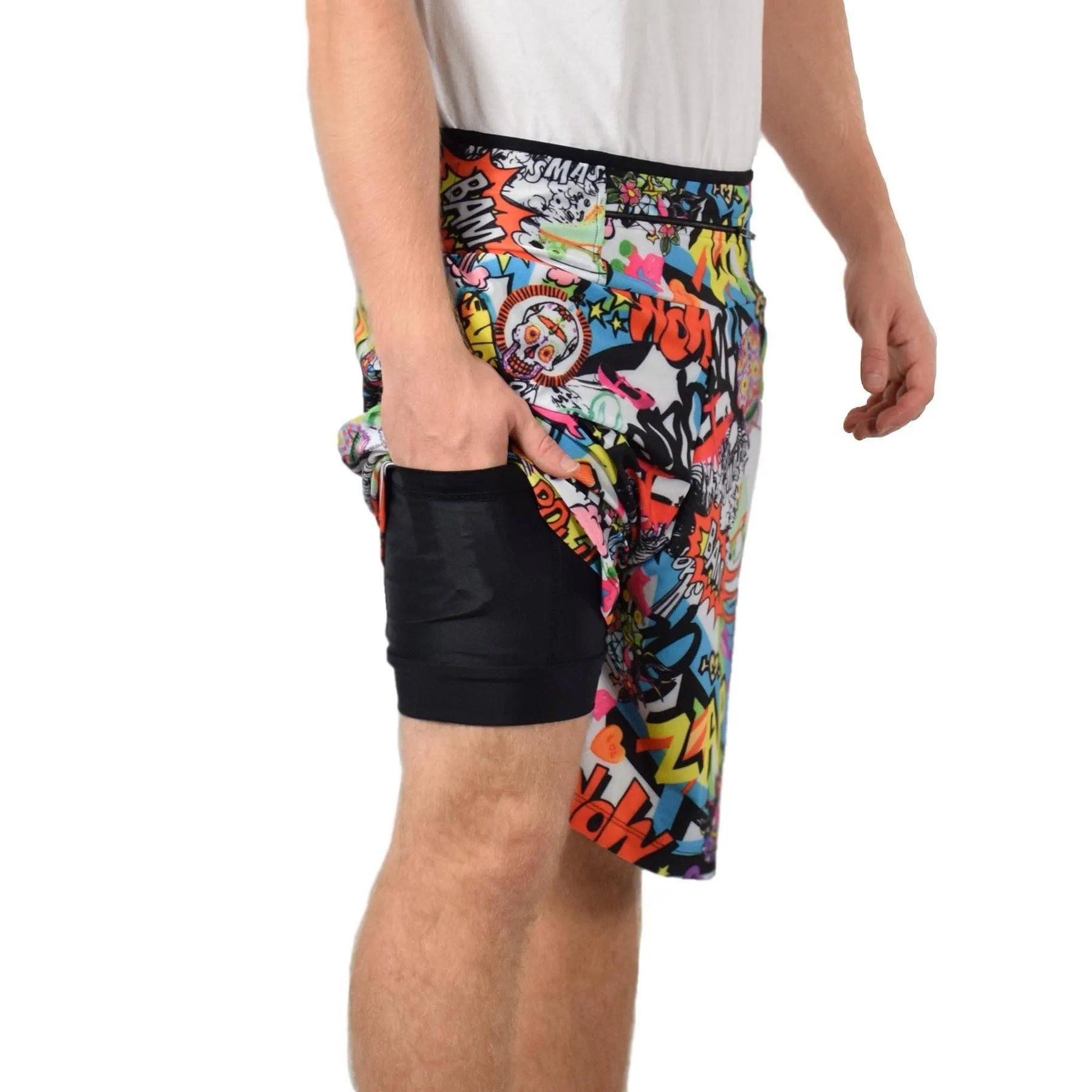 Comic Relief Slim Men's Shorts - Long Length