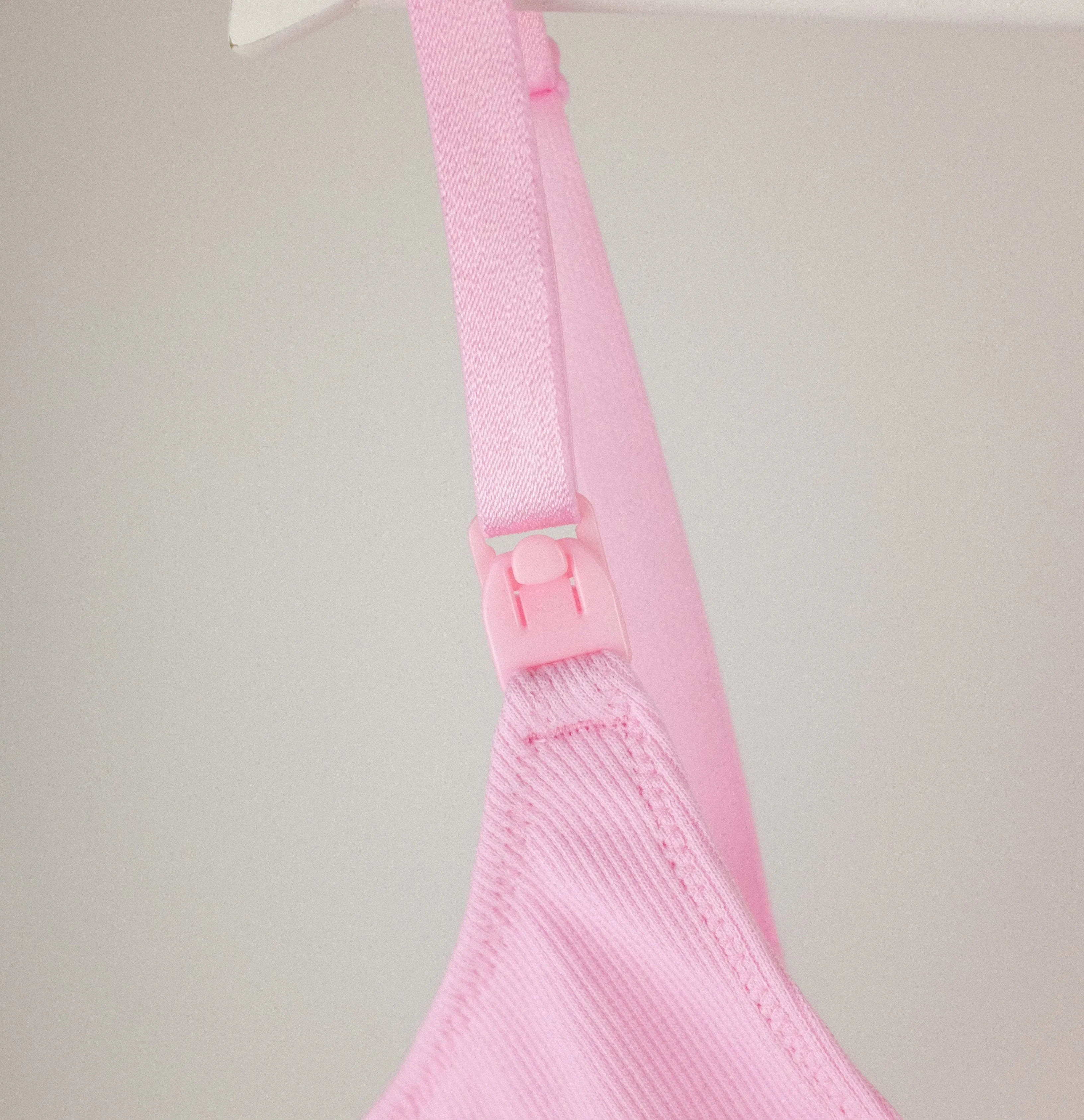 Cotton rib nursing triangle [Pantry Pink]