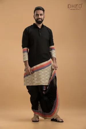 Dheu Exclusive Designer Kurta & Dhoti(Optional) Set