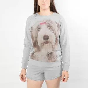 Dog Face Ladies Grey Loungewear Set