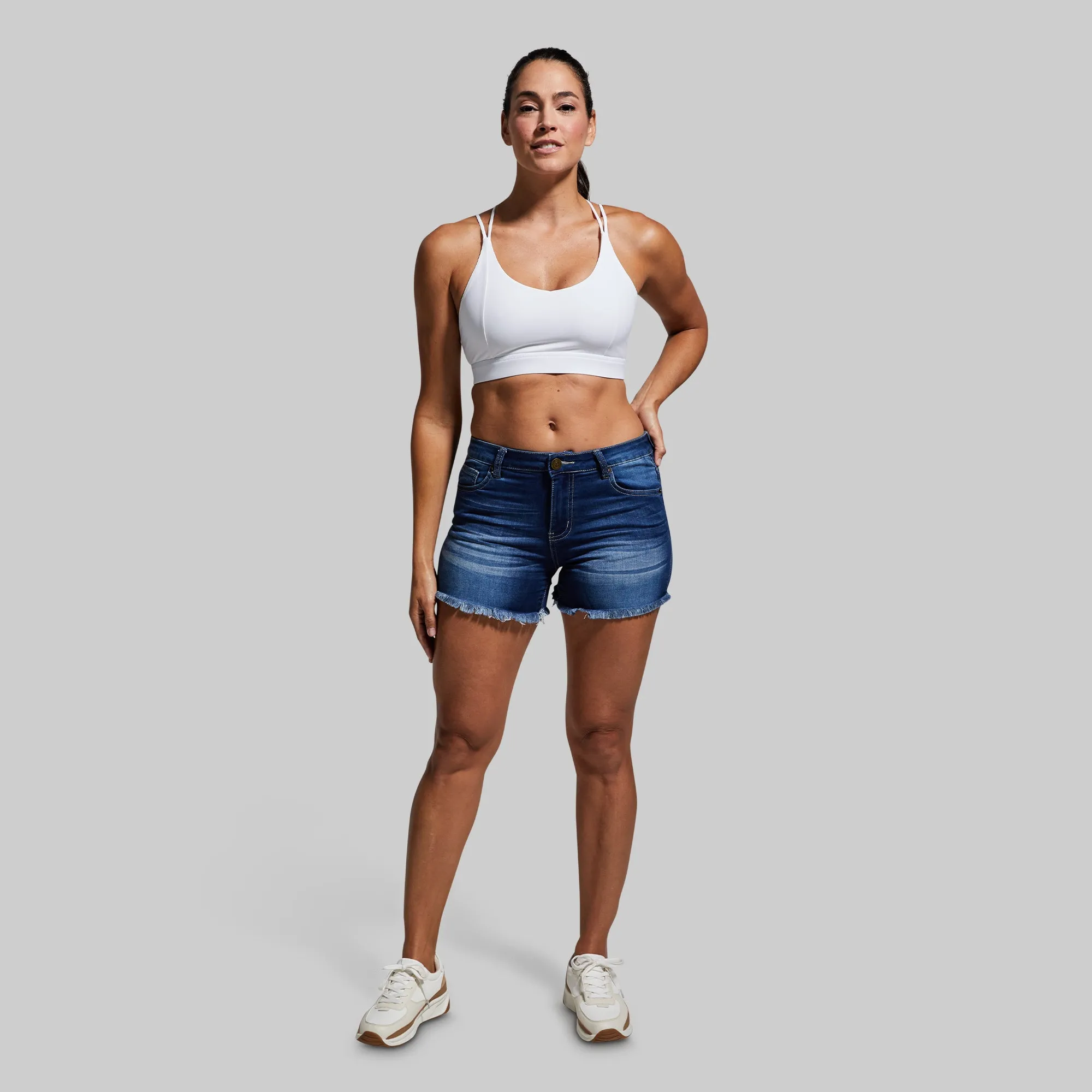 FLEX Stretchy Jean Short (Dark Wash)