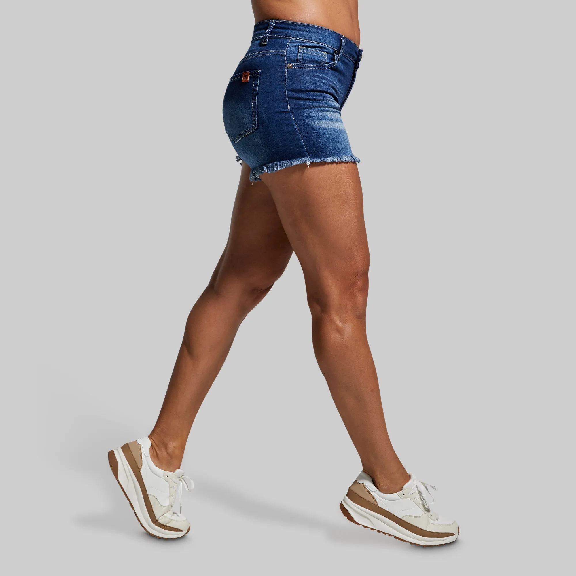 FLEX Stretchy Jean Short (Dark Wash)