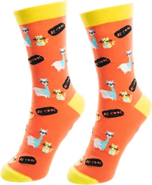 Fugly Friends No Drama Llama Socks