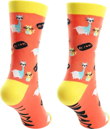 Fugly Friends No Drama Llama Socks