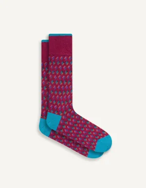 Geometric Cube Sock