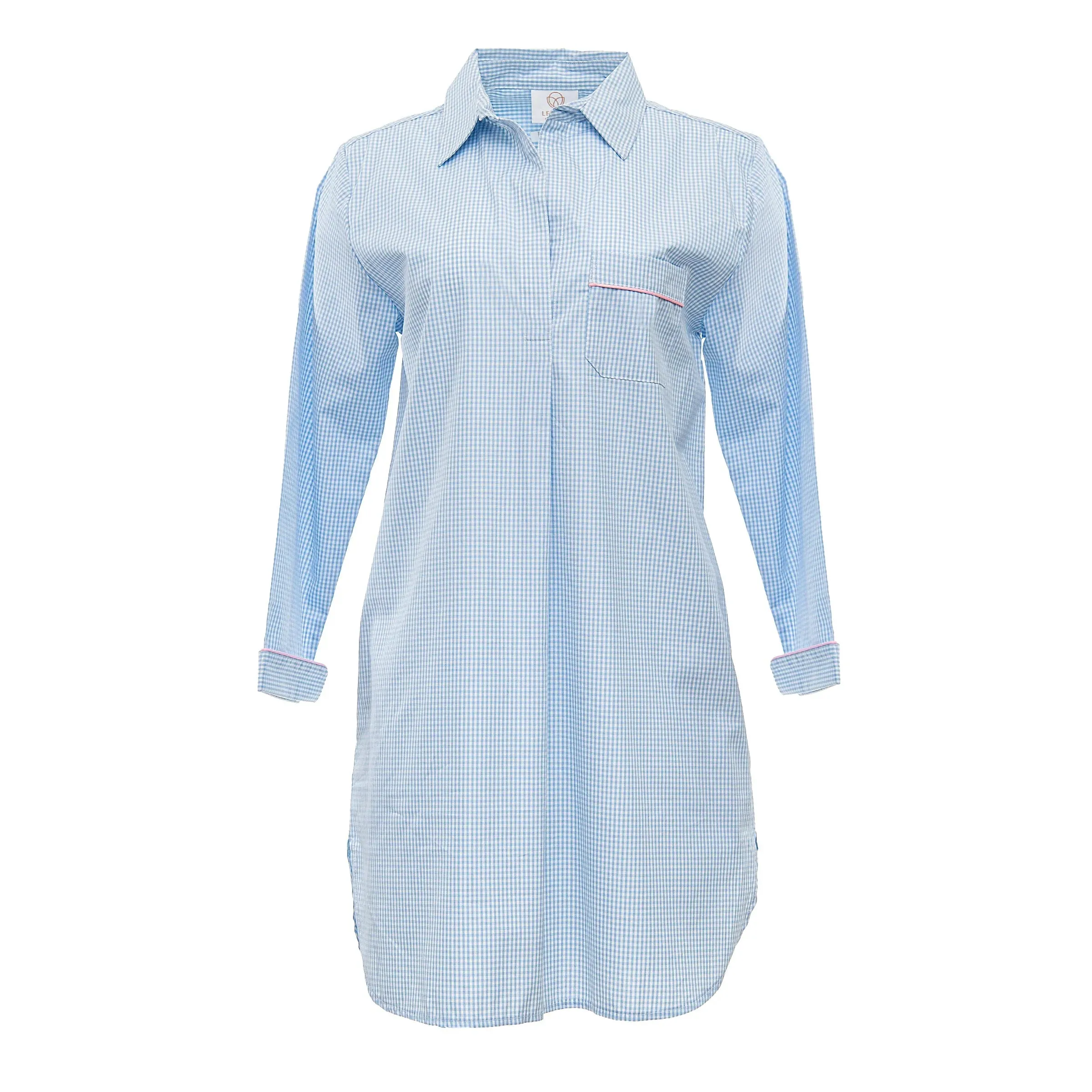 Gingham Cotton Nightshirt