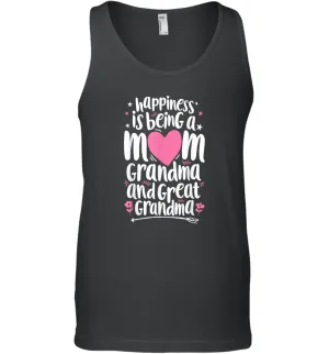 Happiness Is Being A Mom Great Grandma T shirt Women Mother Men Cotton Tank Top