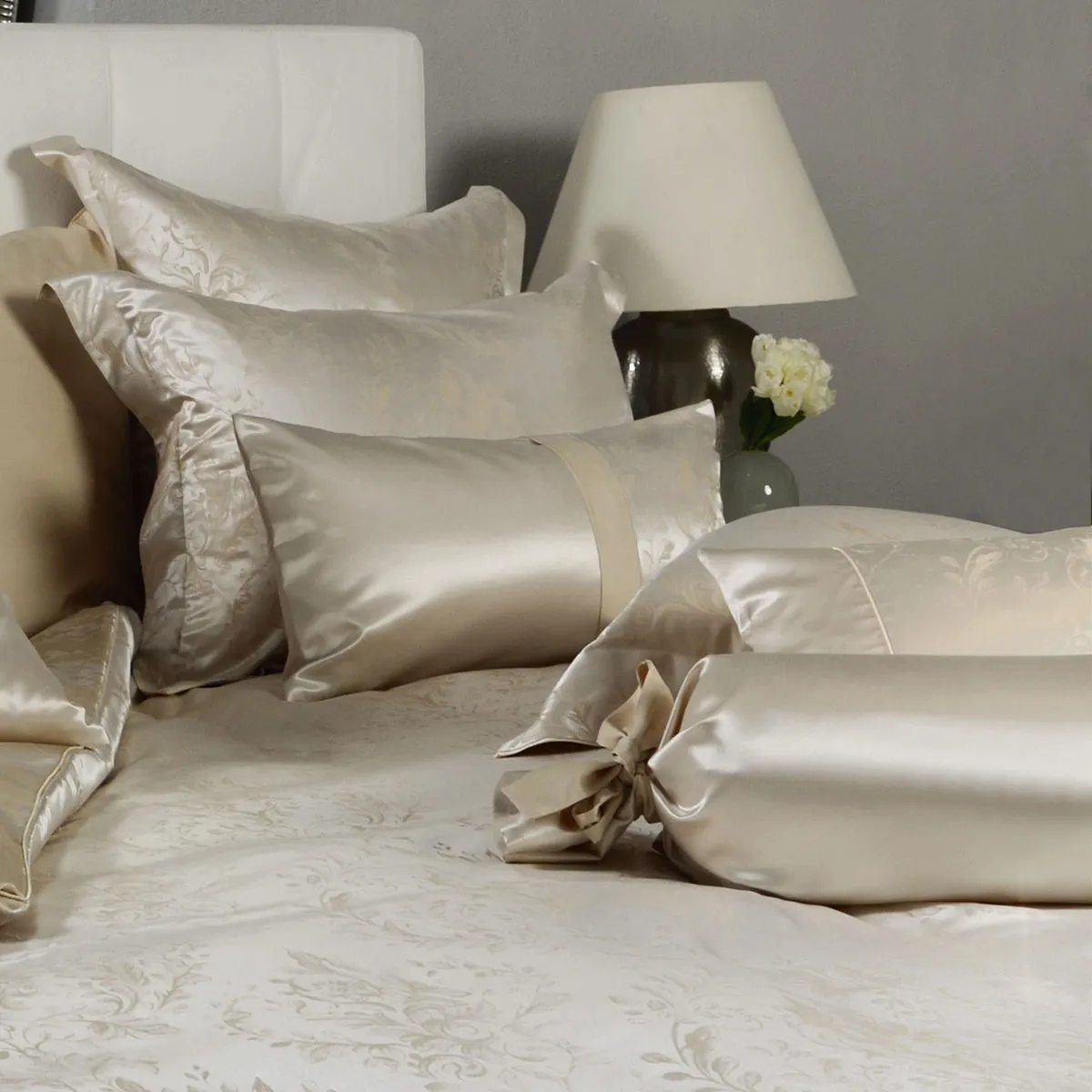 Heritage Natural Pure Mulberry Silk Complete Bed Set