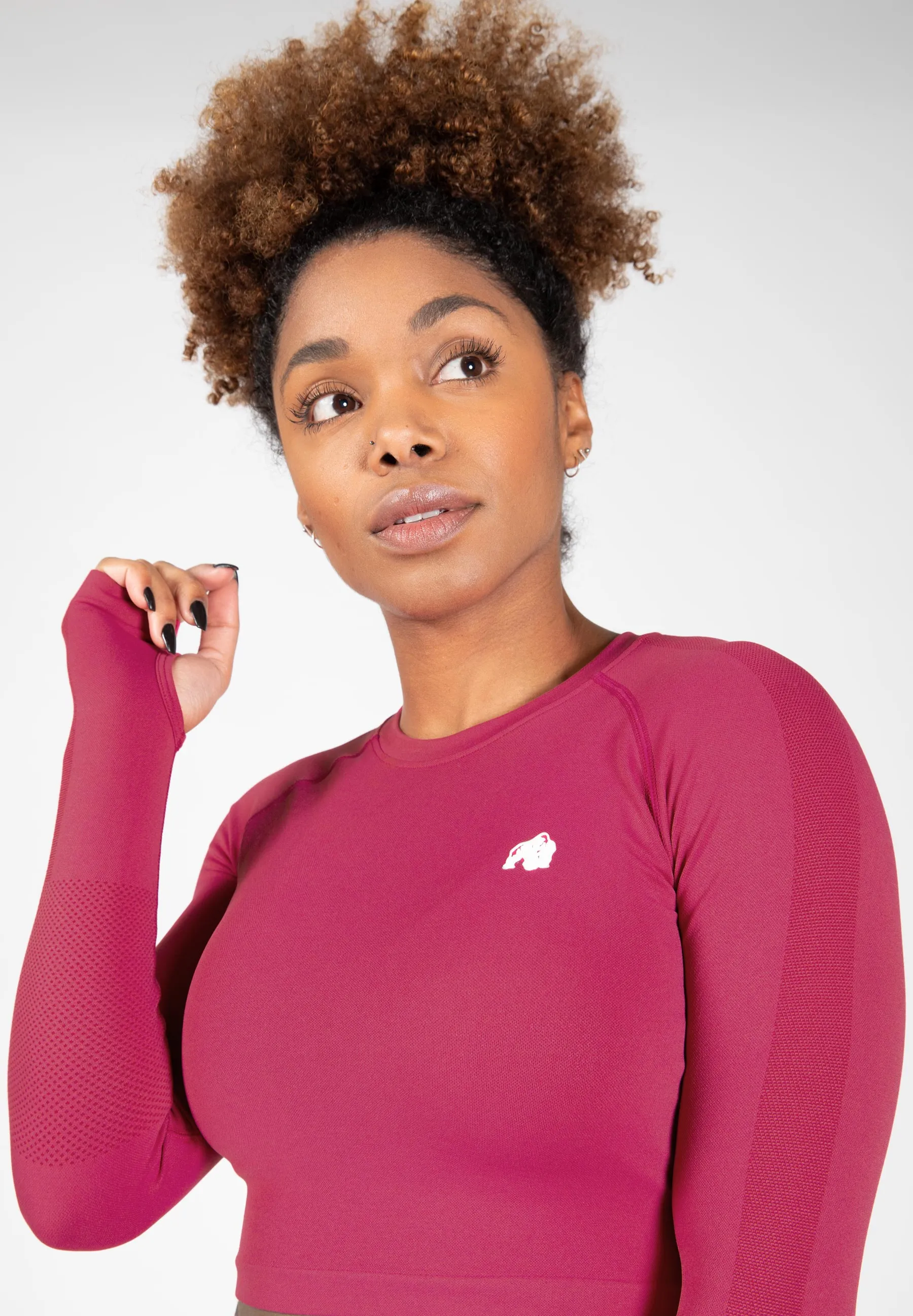 Hilton Seamless Long Sleeve - Fuchsia