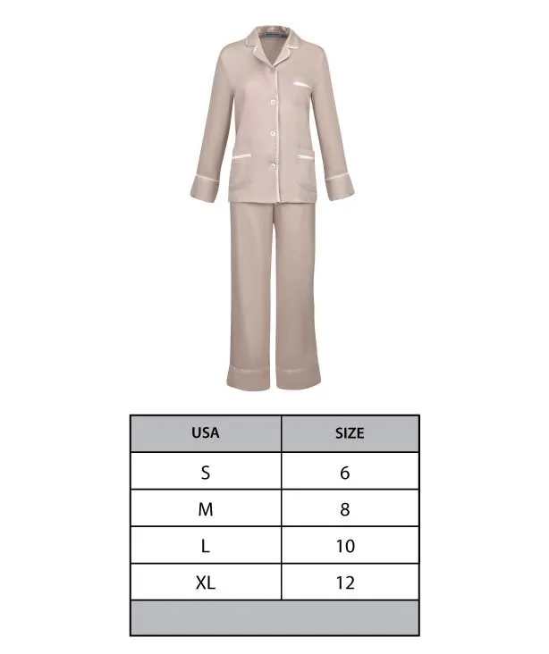 Ladies Satin Pajamas - Artemis