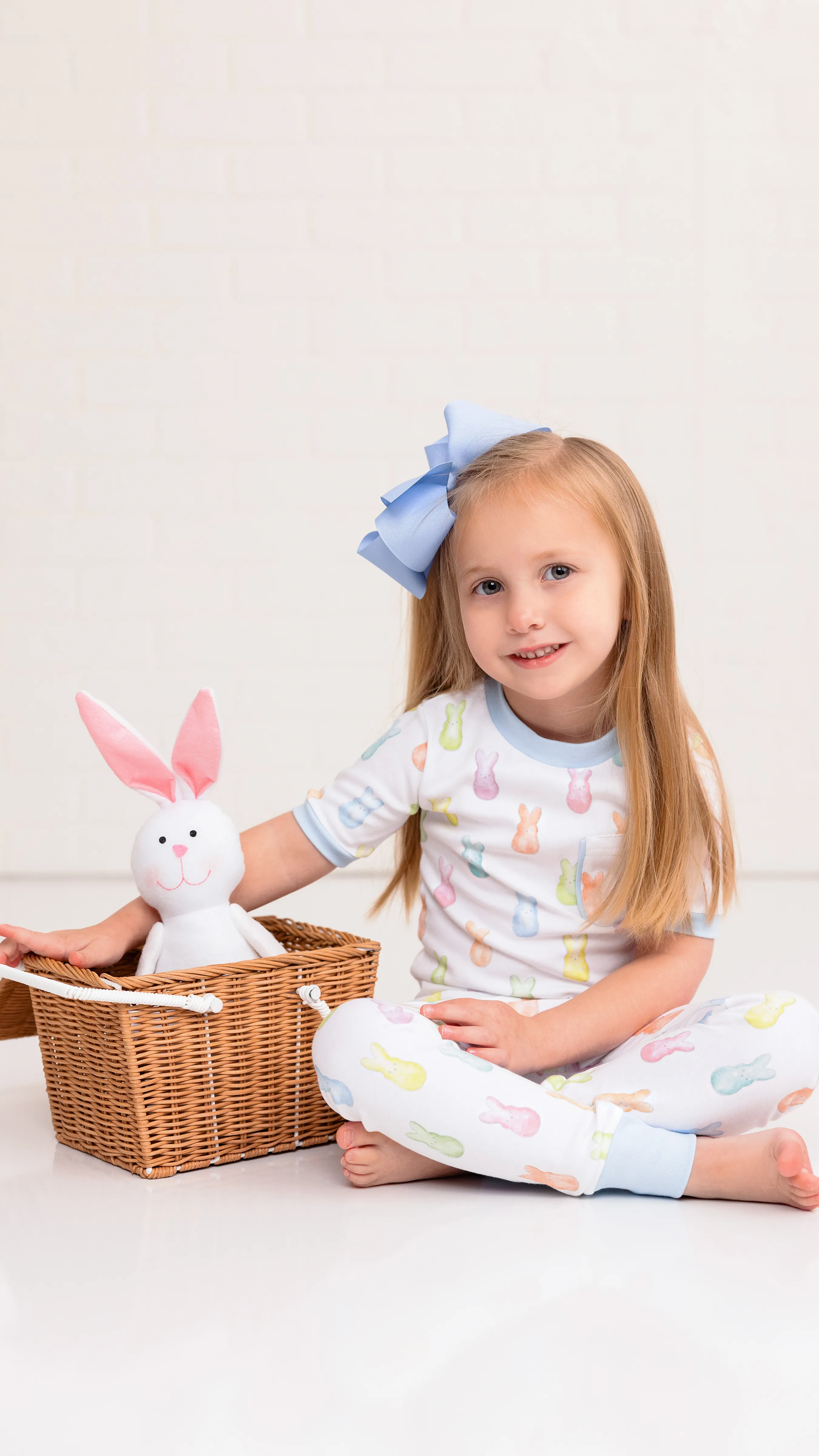 Nola Tawk Short Sleeve Organic Cotton PJ Set - Hoppy Easter