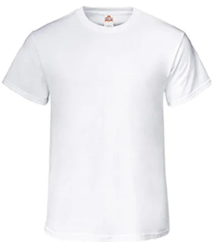 "aaa" men's 100% cotton jersey white t-shirt 2xl Case of 72