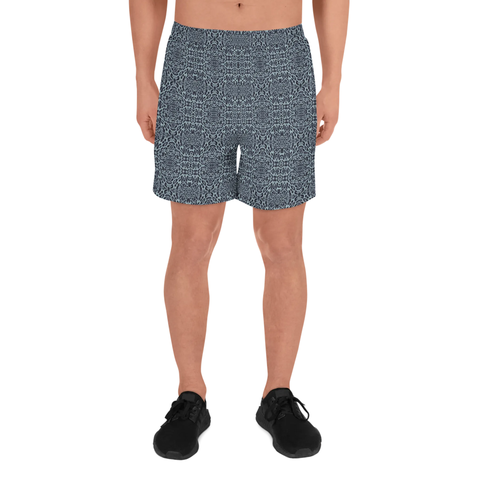 Recursia Contemplative Jaguar II Men's Athletic Shorts In Blue