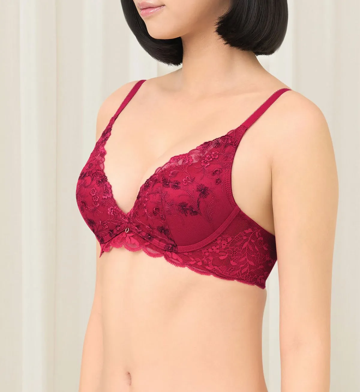 Sensual Spotlight Non-Wired Push Up Deep V Bra