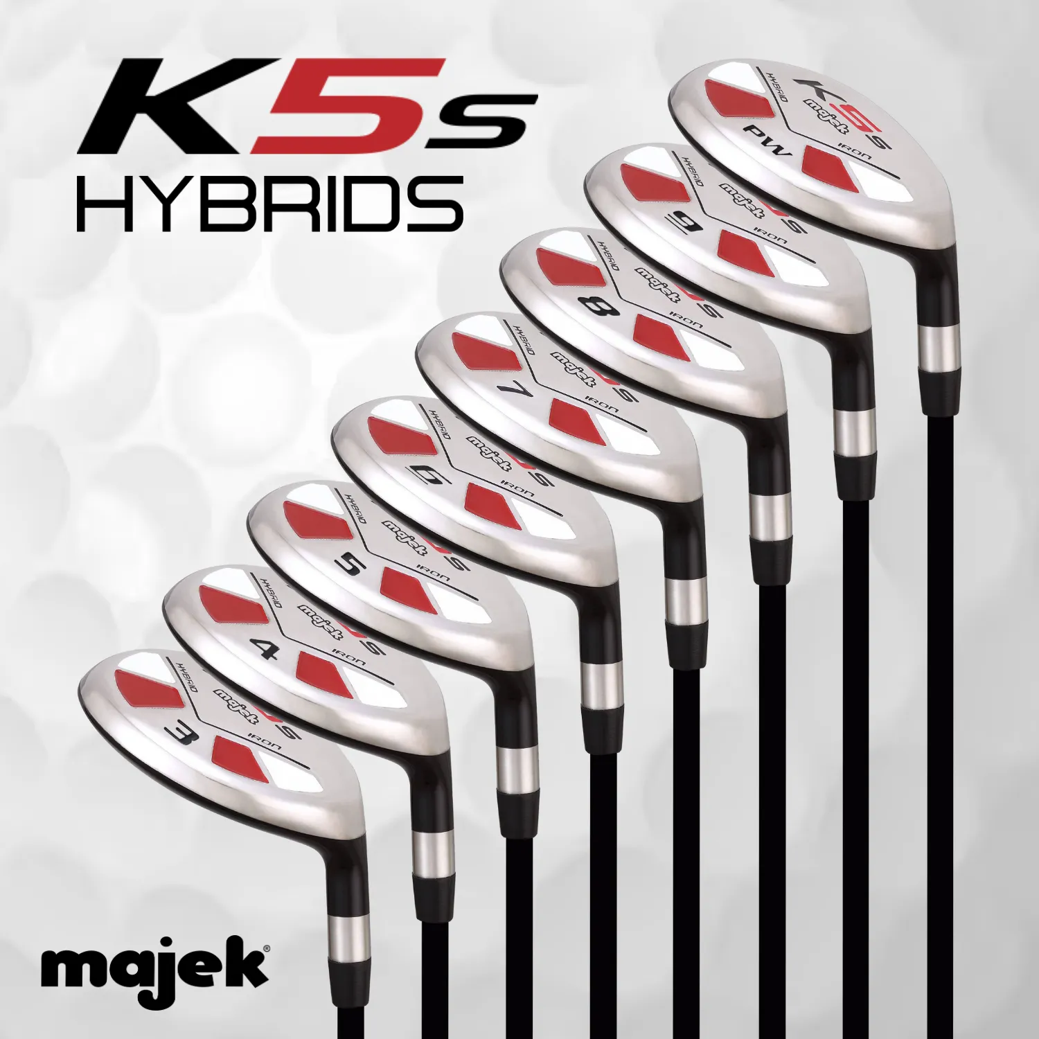 Short Men -1" < Standard Length Majek Hybrid Sets & Individual - Graphite Stiff Flex