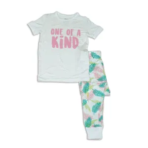 Silkberry Baby Bamboo Short Sleeve Pajama Set - Tropical Palm