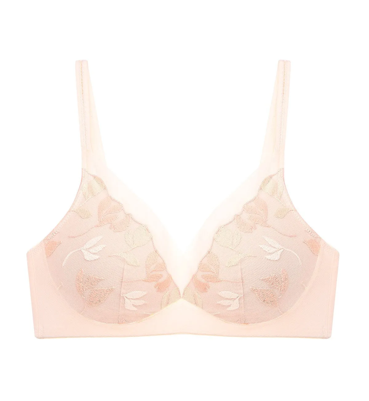 SPRING EMBROIDERY NON-WIRED PADDED BRA