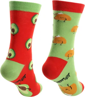 Tacos and Avocado Late Night Snacks Unisex Socks