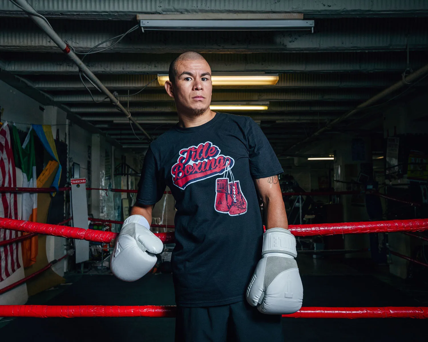 TITLE Boxing Classic Script Performance Tee