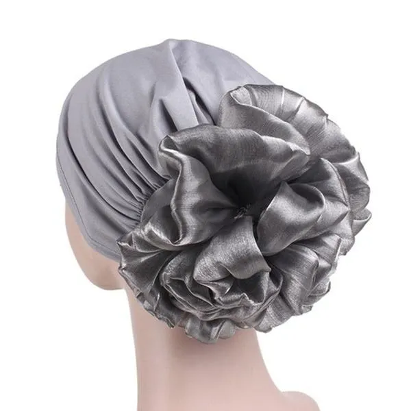 Women's Milk Silk Flower Turban