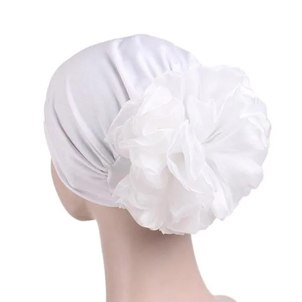 Women's Milk Silk Flower Turban