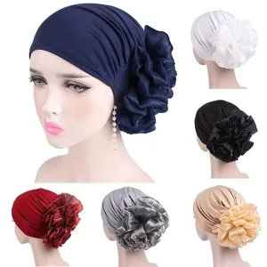 Women's Milk Silk Flower Turban