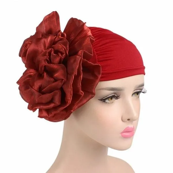 Women's Milk Silk Flower Turban